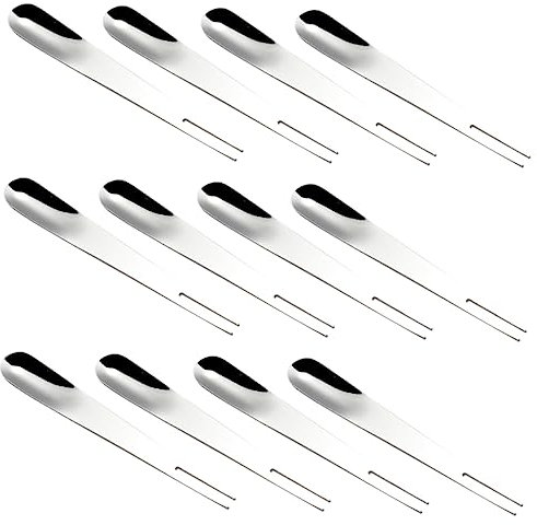 Hemobllo Pezzi Forchette per Dessert Acciaio Inossidabile da Eleganti e Versatili per Frutta Torte e Insalate Facili da Riporre e Leggere per Feste e Uso