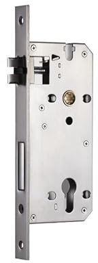 Cerradura de Embutir, Picaporte Con Cerradura Estuche for cerradura 8550, incluye pestillo for puertas interiores de madera, pestillo de embutir, varios colores opcionales(GREY_85MM)