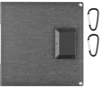 Yianyal Cargador Solar | Paneles Solares de Camping 30 W, Plegable Impermeable con Carga Rápida para Teléfonos y Tabletas, Ideal para Senderismo Camping Coche y Exterior