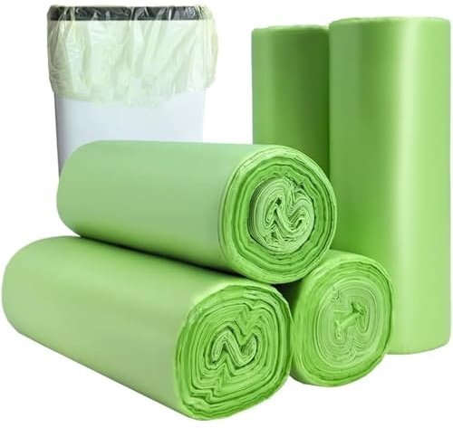 200PCS Trash bags, food waste bags, compostable food waste bags, Small Green Food Caddy for Kitchen Office Bathroom, Clear Recycling