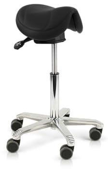Score Amazone Ergonomischer Sattelhocker – Stamskin Schwarz