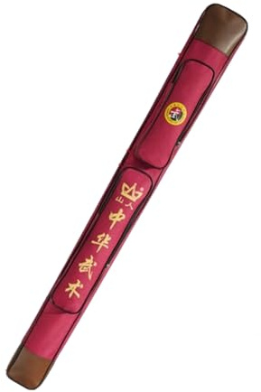 Fäktningsväska, Tai Chi-svärdsbärväska Flerfärgad Enkel- och Dubbelskiktad 110 cm Axelväska(Red,Single layer single zipper)