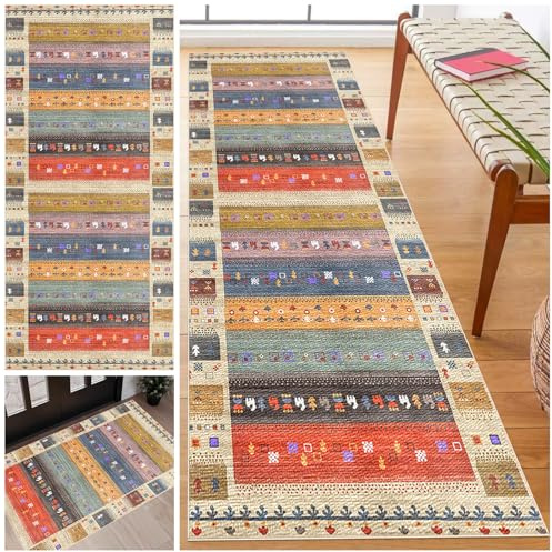 Laegnfho Tappeto Cucina Antiscivolo Lavabile Tappeto Ingresso Corridoio Tappeto Runner Passatoia Lungo Passatoia Corridoio Tappeti Stretti per Cucina Bagno Soggiorno Camera da Letto 50 x 100 cm