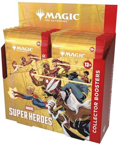 Magic: The Gathering | Marvel Super Heroes Collector Booster Box | 12 Bustine | Gioco di Carte Collezionabili