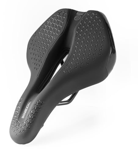 ROCKBROS MTB Fahrradsattel ergonomisch bequem für Damen Herren | Hohles Design mit atmungsaktiver Belüftung und rutschfester Oberfläche, ideal für MTB, E-Bike, Trekkingrad und Citybike