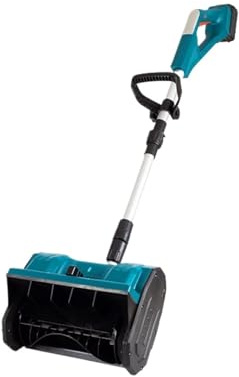 Lame À Neige Électrique sans Balais 3000 W, 300 Mm, for Le Déneigement des Rues Et Cours. Compatible avec Les Batteries 18 V(with 2 Battery Set)