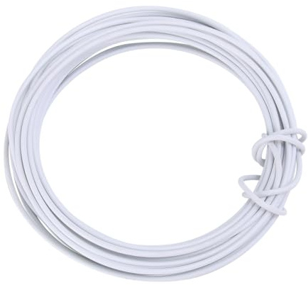 TIDTALEO Alambre de Hierro Blanco Flexible para Plantas Trepadoras, Soporte Fuerte para Enredaderas, Adecuado para Balcones y Manualidades, Set de Cuerda de Sujeción Durable