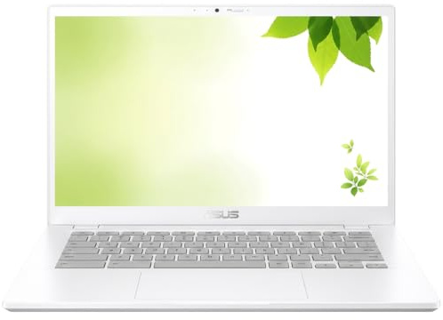 ASUS Chromebook Plus con Pantalla táctil IPS FHD de 14 Pulgadas, procesador Intel i3 de hasta 4.39 GHz, DDR5 de 8 GB, SSD de 256 GB, HDMI, WiFi súper rápido, Chrome OS, Blanco Pastel, renovado