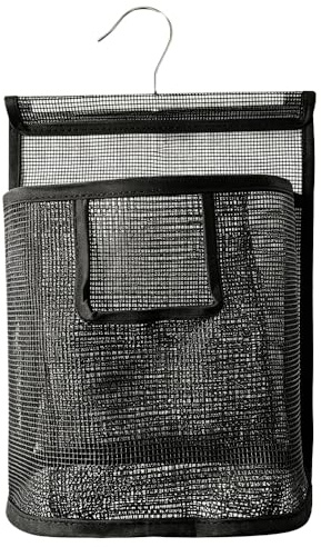 Jdbefuy Peg Bag for Washing Line with Hanger, Hanging Storage Bag and Peg Basket for Laundry Rooms, Shower Mesh Bag for Bathrooms and Patios, Durable Clothes Peg Holder for Indoor Outdoor Use