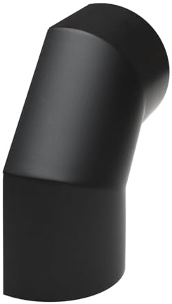 raik SH118-180-sw Rauchrohrbogen/Ofenrohr 180mm - Thermoschild seitlich 90° schwarz