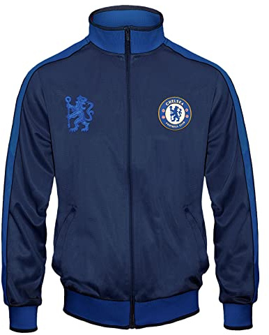 Chelsea FC - Jungen Trainingsjacke im Retro-Design - Geschenk für Fußballfans