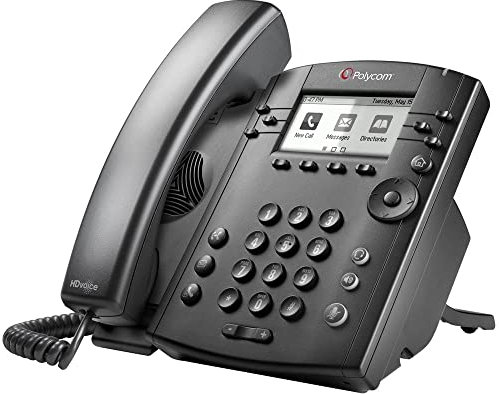 Polycom VVX 311 HD Business Media IP-Desktop-Telefon (ohne Netzteil) (Generalüberholt)