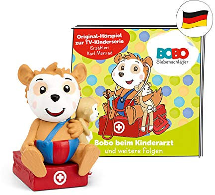 tonies Hörfiguren für Toniebox, Bobo Siebenschläfer – Bobo beim Kinderarzt, Original Hörspiel zur TV-Kinderserie, ab 3 Jahren, Spielzeit ca. 46 Minuten