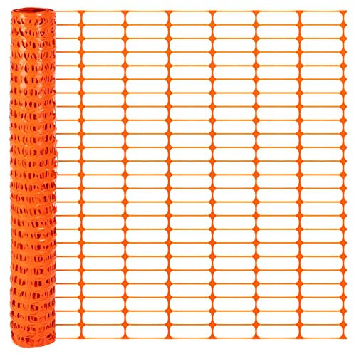 VOSS.farming PowerOFF 50m Classic Begrenzungszaun, Höhe 120cm - 120x40mm, Absperrzaun, Kunststoffzaun, orange