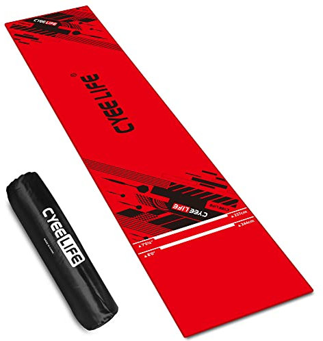 CyeeLife Dart Teppich mit Tragetasche,Dartpfeile Mat Dartmatte 65 * 295cm für Steel und Soft Darts