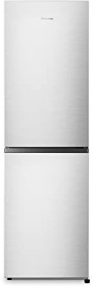 Hisense RB327N4BCE 256L Freestanding Fridge Freezer - Stainless Steel