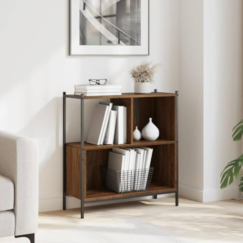 Bulliing Bücherregal Regale FüR BüCherregale Book Shelf Regale BüCherregal Braun Eichen-Optik 72x28x77,5 cm Holzwerkstoff