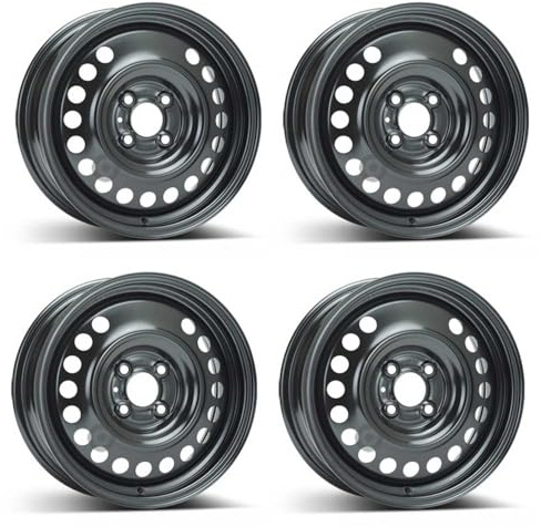 Alcar 4 cerchioni in acciaio 4-7340 5.5Jx15 ET40 4x100 compatibili con Nissan Note