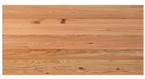 vidaXL Schreibtischplatte Hellbraun 200x90x4 cm Massivholz Eiche, Arbeitsplatte, Küchen Arbeitsplatte, Ersatztischplatte, Tischplatte