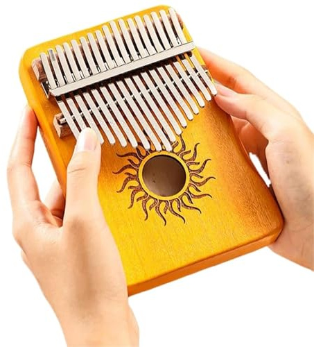 Kalimba Instrument Kalimba 21 Tasten Musikinstrument Vollholz Ahorn Kalimba 17 Tasten Mit Schallloch Für Anfänger(17 keys1)