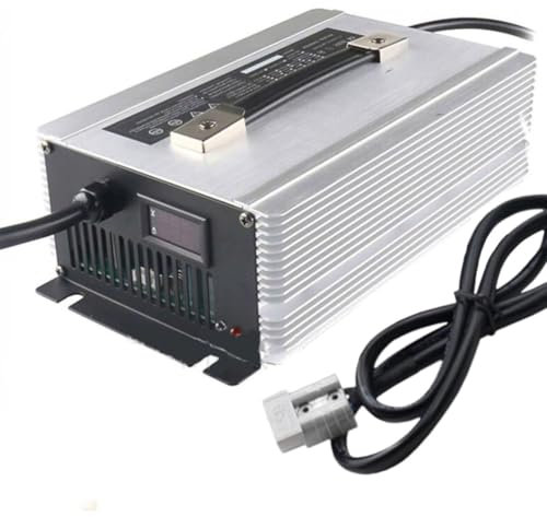 WLEJSL Chargeur de Batterie Rapide 12 V 50 A pour Chariot Élévateur avec Écran LCD et Prise Anderson 50 A/120 A/175 A/350 A pour Transpalette Électrique Entièrement Automatique,120A
