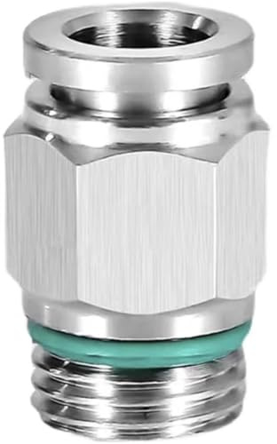 304 Stainless BSP/NPT Air Fittings 1/8-3/4, conectores de boquilla de codo de liberación rápida (PCG BSPP, 16-02 (16 mm-1l4))