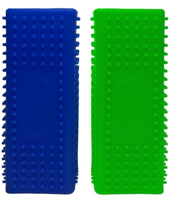 2pcs Pet Hair Remover, Dog Cat Block Roller Cleaner, Car Carpet Cleaner Brush for Small Animals, Pet Hair Removal Tool for Interior, Furniture, Sofa, Car Seat (Blue+Green)