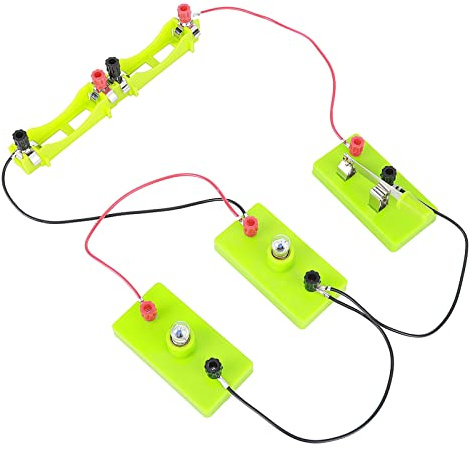 Acouto Conjuntos de Ciencias y Kit de Experimentos Eléctricos de Juguetes para Estudiantes, Set de Ciencias Educativas con Series y Componentes de Edificios de Circuito Paralelo Aprendizaje de