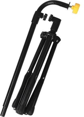 Adjustable Tripod Bar Chime Stand Steel Black for Percussion | Height Adjustable, Hanging Holder, Universal Fit, Stage Performance, Tripod Structure