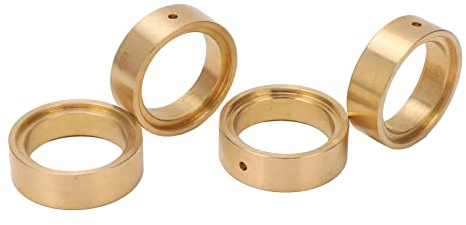 Anneau de roue contrepoids RC Anneau de verrouillage interne en laiton de qualité supérieure Anneau de serrage de roue lourd pour FMS FCX24 1/24 Voiture d'escalade couleur or 33,5 mm diamètre 4 pièces