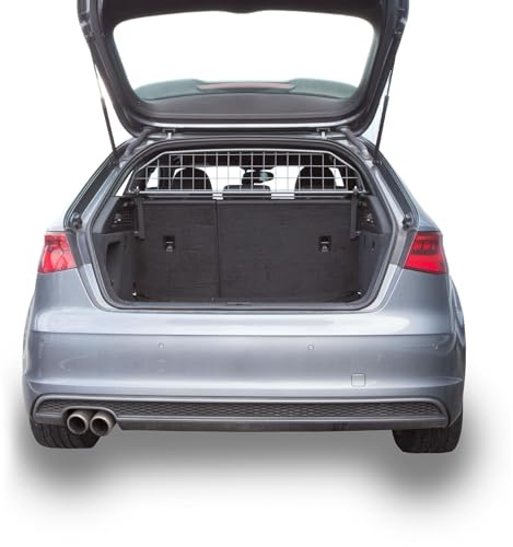 Travall Hundegitter für Audi A3 2012-2016, fahrzeugspezifisches Trenngitter für den Kofferraum aus Stahl, passgenau für sicheren Hundetransport