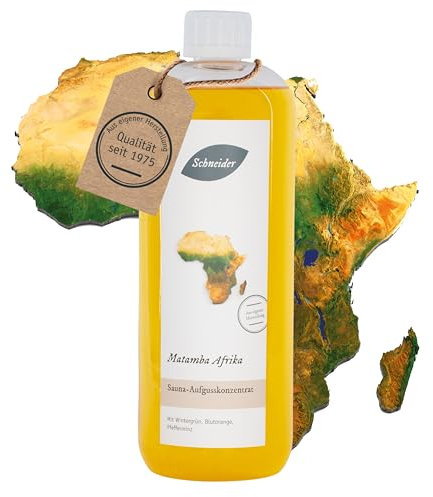 Saunabedarf Schneider Sauna Aufguss Konzentrat Matamba Afrika - 250ml, naturreine, ätherische Öle, wohltuender Saunaaufguss & langanhaltendes Dufterlebnis