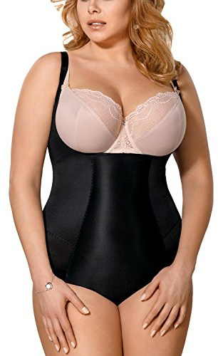 Gorsenia K148 Sanremo Aderente Body Snellente Uniforme Liscio E Classico, Nero,L