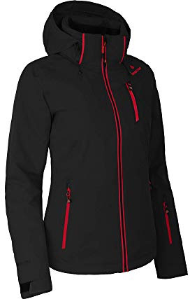 Bergson Nice | Damen Skijacke - Sportliche Damen Skijacke mit Supra-Tex 20.000 Membran, Normal-/Kurz-/Langgrößen, 100% wasserdicht (20.000 mm Wassersäule) & verschweißte Nähte, Winddicht & höchste At