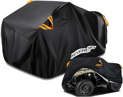 NEVERLAND Housse de Protection Housse Quad - Protection pour Quad ATV Housse 210D Bandes Réfléchissantes Imperméable Anti-UV Imperméable Bâche Protection Quad XL 210x120x115cm