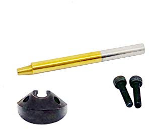 Fanzwork Kerbstift für Blechknabber 5,7 cm mit Ø 5 mm für Bleche & Kunststoffplatten, Ersatzteil für Blechnibbler, Nibbler Stift Blechschere Elektrisch