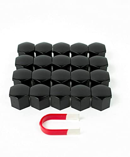 VLUXAUTO - for Chevrolet Corvette C8 Wheel Nut Covers / Lug Nut Covers - Glossy Black