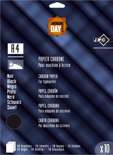 WONDAY SACHET 10 FEUILLES DE PAPIER CARBONE NOIR