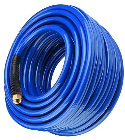 Druckluftschlauch 30m, Kompressor Schlauch Widerstandsfähiger Luftschlauch Hochdruck-Pneumatikschlauch mit schnellem 1/4BPS-Anschluss 3-lagiger pneumatischer PVC-Schlauch Schnellkupplung