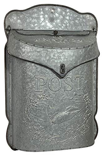 Briefkasten POST Zink Postkasten mit Brieftaube Vintage Landhausstil
