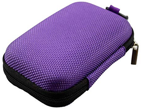 caseroxx Schutztasche für Adia – Hardcase mit Reißverschluss, Netzfach & Gummizug – für Blutzuckermessgerät