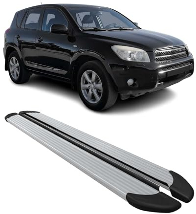 OMAC Trittbretter für Toyota RAV4 2005-2011 Aluminium Grau