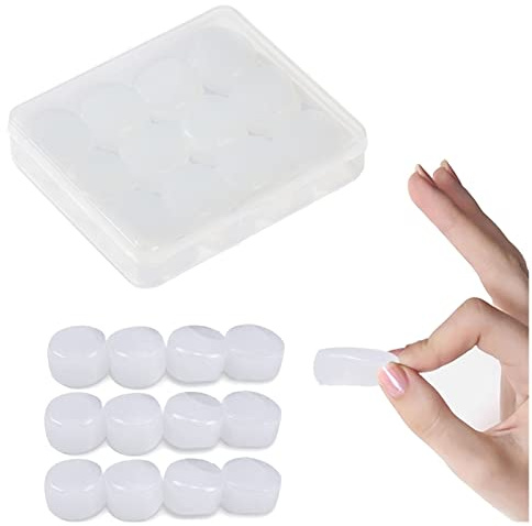 Ohrstöpsel zum Schlafen, zum Schwimmen, Wiederverwendbare, 6 Paar Geräuschreduzierte Silikon Ohrenstöpsel, Wasserdicht, als Anti Schnarch Schutz, Arbeit, Studium und laute Orte (white, one size)