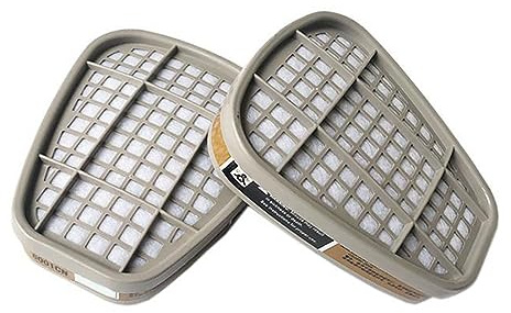 1 Paar 6001 Filter für Atemschutzmaske Set Gasabdeckungsfilter Gaskappenfilterpatrone Patrone Wieder Verwendbare Mehrzweck-chemische Gas Filter Patronen für 6800 7502 6200