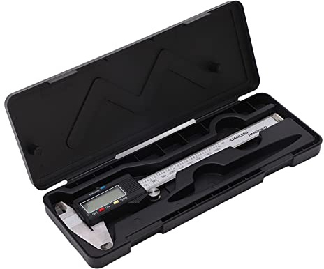 Pied à Coulisse en Acier Inoxydable Pied à Coulisse à Affichage Numérique Règle de Mesure électronique Lcd en Acier Inoxydable avec Batterie 0-150mm