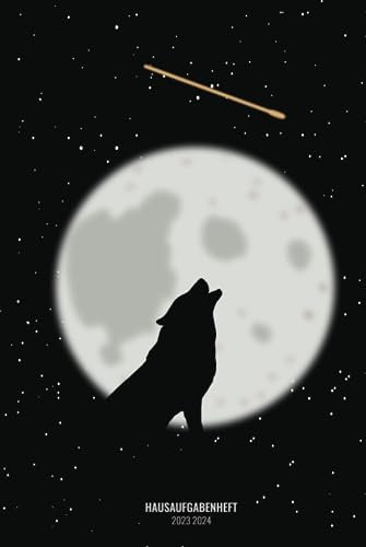 Hausaufgabenheft 2023/2024: Schülerkalender Mit Datum, Platz Für Aufgaben, Stundenplan, Notizen / Schulplaner Mit Wochenkalender / Schülerplaner Schuljahr 23/24 Cover Wolf