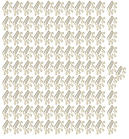 100 St Kronpapper 30 Guld Krona Gem, Kron Gems Guld Kreativa Bokmärken Anteckningsklämma Markeringsdokument Organiseringsklämma Brevpapperstillbehör (krona)