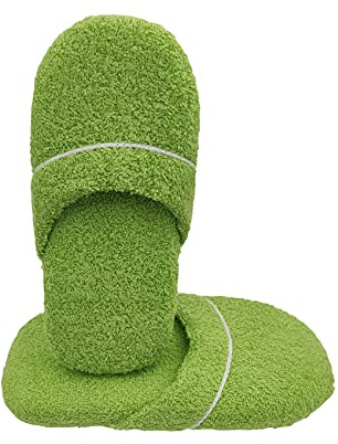 Ciabatte AntiSudore Spugna Uomo Donna Puro Cotone Leggere Lavabili Produzione 100% Made In Italy Pantofole da Bagno, Doccia e Ospiti Taglia Unica 41-45 e 36-40 (Verde Acido, Taglia unica)