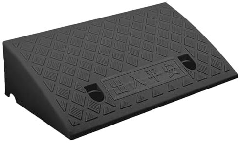 Auffahrrampe Pkw, Bordsteinkanten-Rampe, Auffahrrampe, Türschwellenrampe, Auffahrschiene für Rollstuhl, Rollator Oder Kinderwagen, Auffahrrampe für Treppen (Color : Black, Size : 50 * 22 * 5)