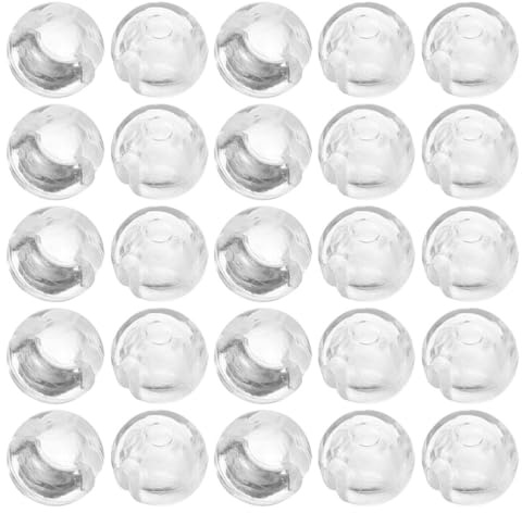 Amosfun 40 Piezas Tope De Engarce De Cadena con Cuentas Transparente para Persianas Enrollables Y Estores Tope para Cadena De Estores Piezas De Repuesto para Persianas Verticales